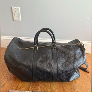 Gucci Monogram Leather Duffle